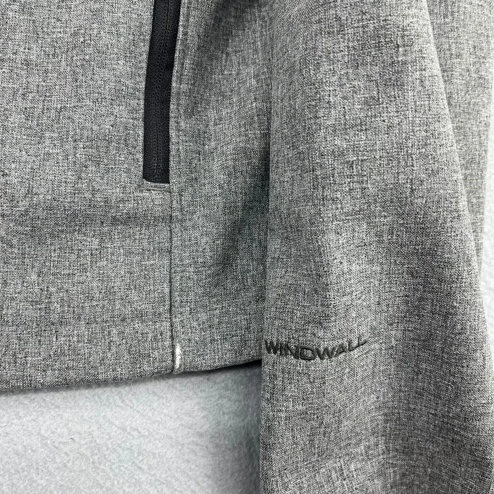The North Face Mens Windwall Softshell Jacket Grey Heather Full‎ Zip Small